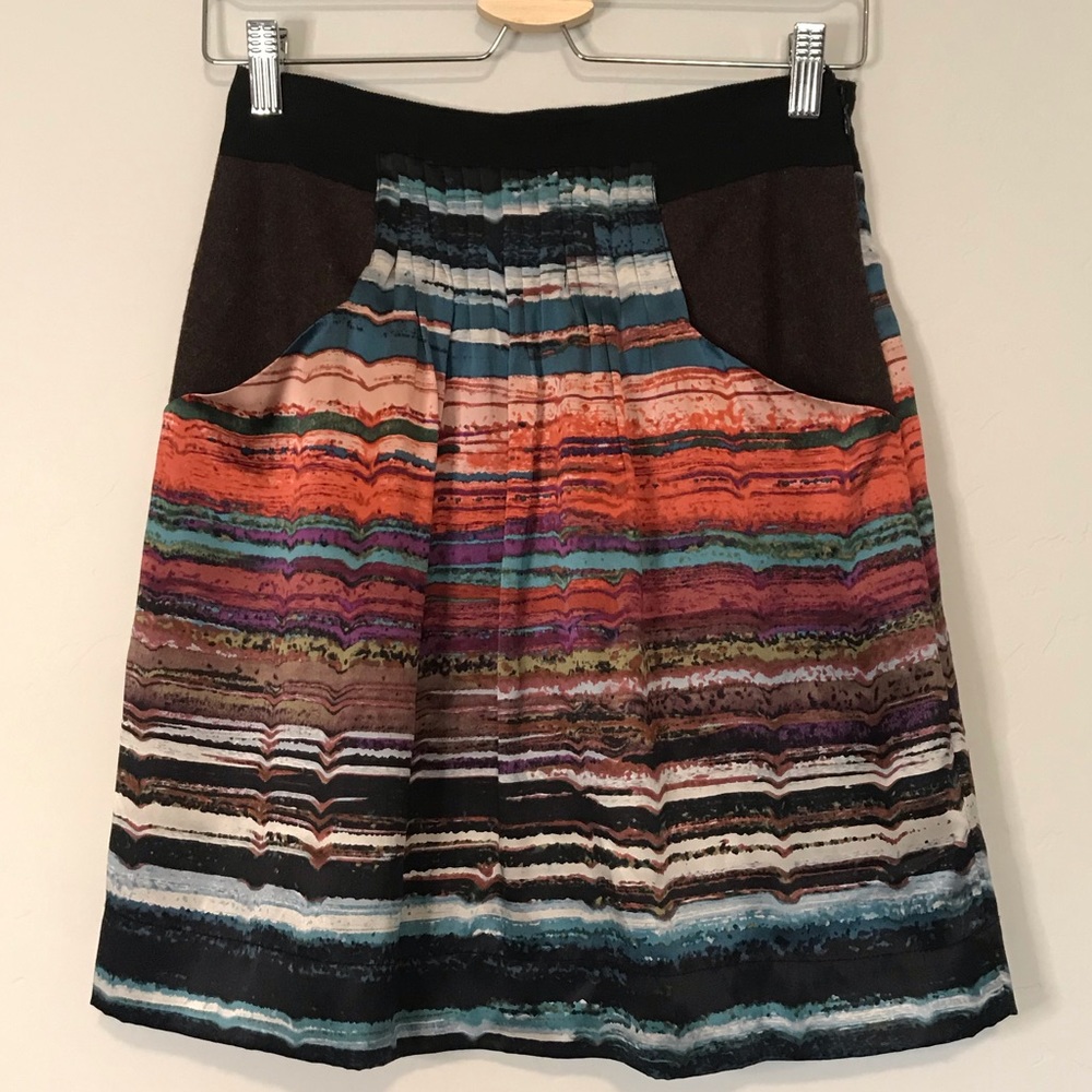 Hype Women’s Multi-Color Silk Skirt Size 4